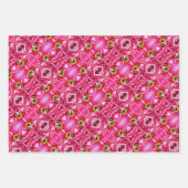 Papier cadeau Peonies roses. (Devant 3)