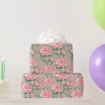 Papier Cadeau Peonies roses nuptiales sur un Arrière - plan roux<br><div class="desc">Belle envelopper cadeau sur un arrière - plan roux avec une gamme de Pies Roses. Convient pour mariage ou emballage cadeau de douche.</div>