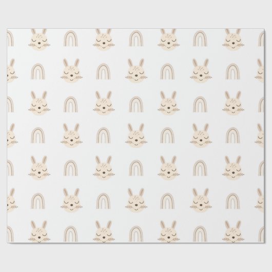 Papier Cadeau Pépinière scandinave Boho (Plat)