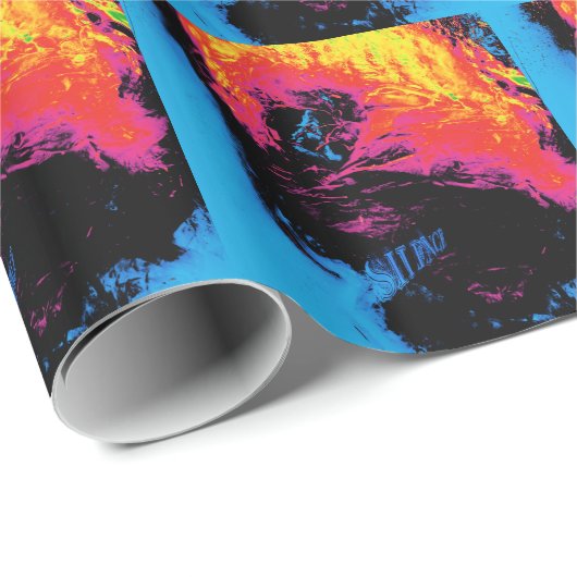 Papier Cadeau pepper and plastic silenced (Coin rond)