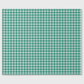 Papier Cadeau Pepper Green classique plaid motif (Plat)