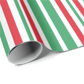 Papier Cadeau Pepperment Green Christmas Candy Papier d'envelopp (Coin rond)