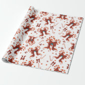 Papier Cadeau Peppermint Charm Wrapping Paper (Déroulé)