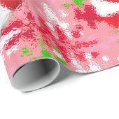 Papier Cadeau Peppermint Swirl (Coin rond)