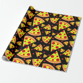 Papier Cadeau Pepperoni Pizza Patmotif Pizza Anniversaire (Déroulé)