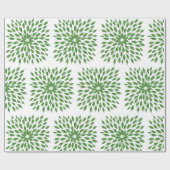 Papier Cadeau Peppers au chili vert Mandala Art (Plat)