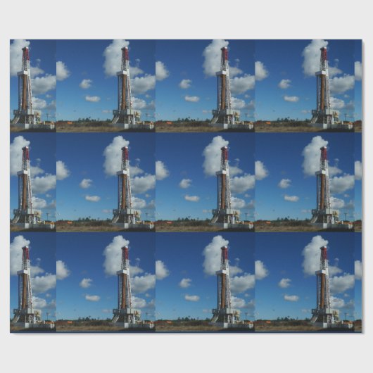 Papier Cadeau Perceuse à gaz d'huile Imprimer Papier à enveloppe (Plat)