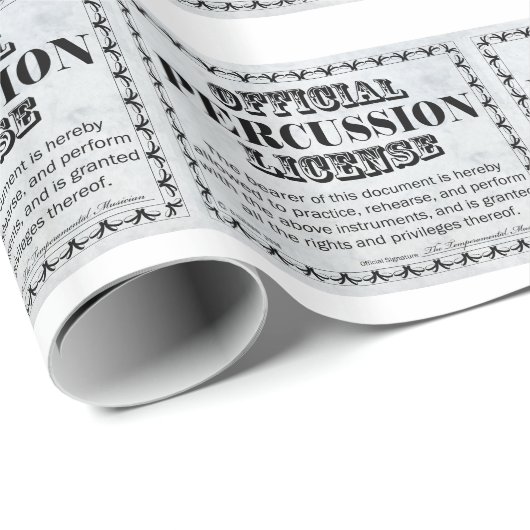 Papier Cadeau Percussion (Coin rond)