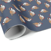 Papier Cadeau Perdrix à pattes rouges (Coin rond)