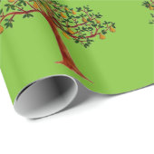 Papier Cadeau Perdrix dans un poirier trop le papier d'emballage (Coin rond)