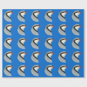 Papier Cadeau Perdrix : Tête de Chukar (Plat)