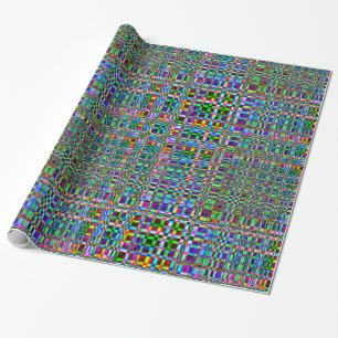 Papier Cadeau Perdu dans Dazzle Tartan Plaid, sans couture, Moti