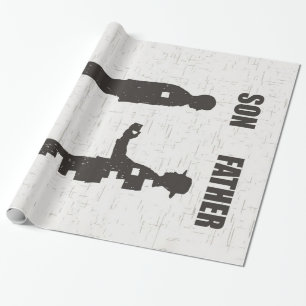 Papier Cadeau Père Fils Cadeau Pour Père Du Fils, Meilleur Pèr
