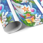 Papier Cadeau Père Noël (Coin rond)