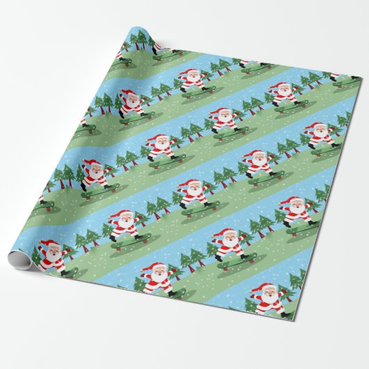 Papier Cadeau Père Noël (Déroulé)