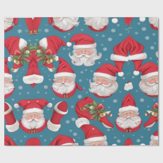 Papier Cadeau Père Noël & Amis Jumbo Noël Rolled Cadeau Chris (Plat)