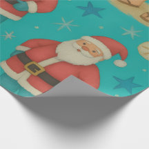 Père Noël au bord de la mer