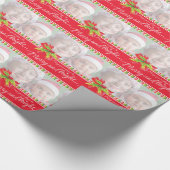 Papier Cadeau père Noël avec cadeaux art Noël enrobé (Coin)