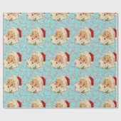 Papier Cadeau Père Noël avec des menthes poivrées (Plat)