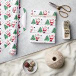 Papier Cadeau Père Noël Baby Christmas Winter Red Baby shower<br><div class="desc">Personnalisé Père Noël Baby,  motif baby shower,  rouge,  Noël,  Noël,  Noël,  papier d'emballage hiver.</div>