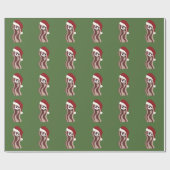 Papier Cadeau père Noël Bacon (Plat)