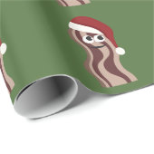 Papier Cadeau père Noël Bacon (Coin rond)