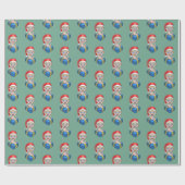 Papier Cadeau Père Noël bébé (Plat)