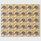 Papier Cadeau Père Noël capturé (Plat)