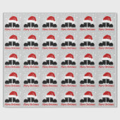 Papier Cadeau Père Noël Casquette et Bottes (Plat)