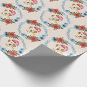 Papier Cadeau Père Noël Casquette Jaune Lab Vacances (Coin)