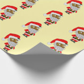 Papier Cadeau Père Noël Chibi (Coin)