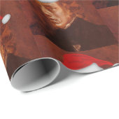 Papier Cadeau Père Noël Chopin Musique Classique Delacroix Portr (Coin rond)