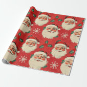 Papier Cadeau Père Noël classique Bienvenue II (Déroulé)