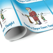 Papier Cadeau père Noël Corpse Funny Zombie papier d'enveloppeme (Coin rond)