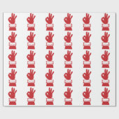 Papier Cadeau père Noël correct (Plat)