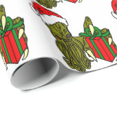 Papier Cadeau Père Noël Cthulhu (Coin rond)