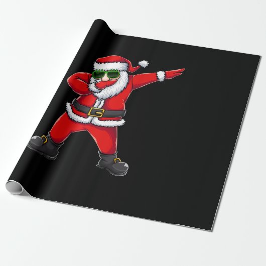 Papier Cadeau père Noël dabbing dance (Déroulé)