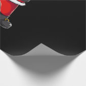 Papier Cadeau père Noël dabbing dance (Coin)