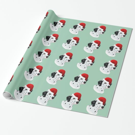 Papier Cadeau Père Noël Dalmatien (Déroulé)