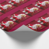 Papier Cadeau Père Noël de Noël (Coin)