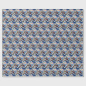 Papier Cadeau Père Noël de Noël 6 (Plat)