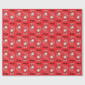 Papier Cadeau Père Noël Définir Naughty ou Nice | Noël (Plat)