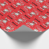 Papier Cadeau Père Noël Définir Naughty ou Nice | Noël (Coin)