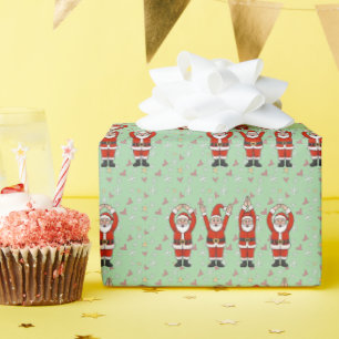 Papier Cadeau Père Noël drôle Ohio Buckeye State Santa Ohio Noël
