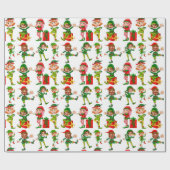 Papier Cadeau Père Noël Elves (Plat)
