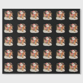 Papier Cadeau Père Noël équitation Cheval mignon Noël Noël Noël (Plat)