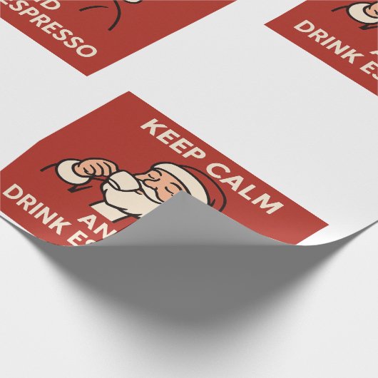 Papier Cadeau Père Noël Espresso (Coin)