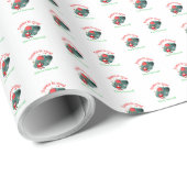 Papier Cadeau Père Noël Est Vraiment Amusant, Surréaliste (Coin rond)