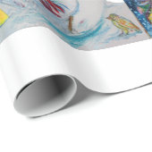 PAPIER CADEAU PÈRE NOËL ET PARTI NOËL DES NEIFS (Coin rond)