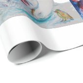 PAPIER CADEAU PÈRE NOËL ET PARTI NOËL DES NEIFS (Coin rond)